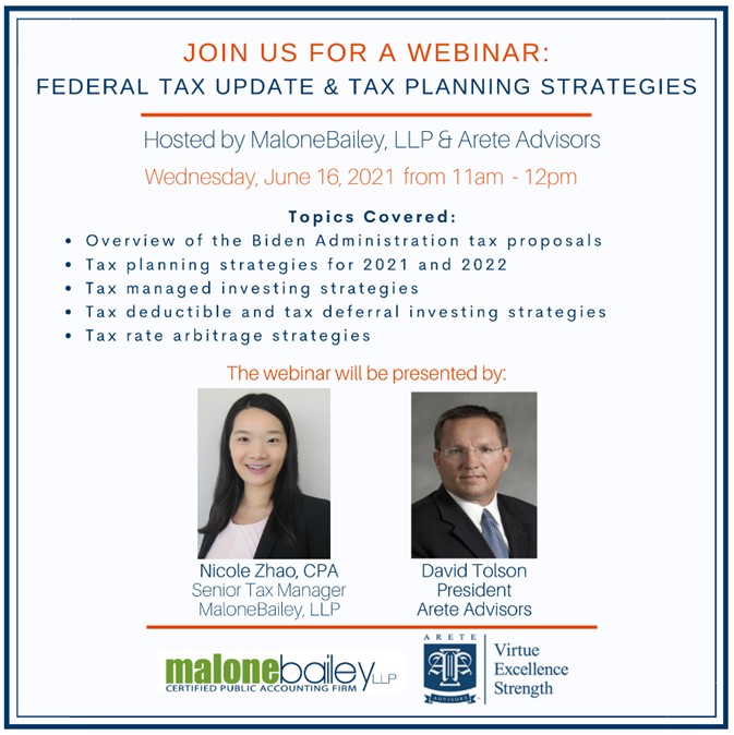Federal Tax Update & Tax Planning Strategies